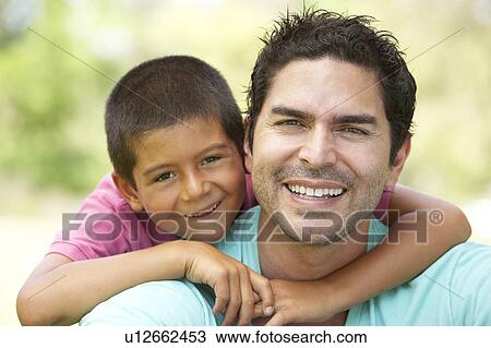 Father And Son In Park View Large Photo Image Stock Image - Father And Son In Park. Fotosearch