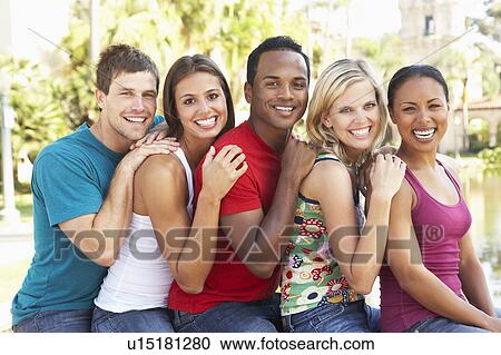 Group Of Young Friends Having Fun Together View Large Photo Image Stock Image - Group Of Young Friends Having Fun Together. Fotosearch