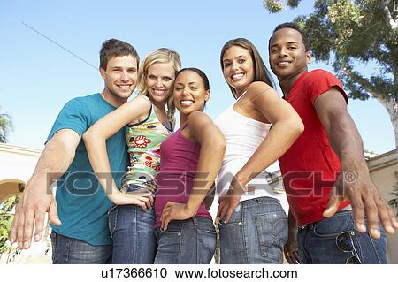 Group Of Young Friends Having Fun Together View Large Photo Image Stock Image - Group Of Young Friends Having Fun Together. Fotosearch