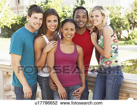 Group Of Young Friends Having Fun Together View Large Photo Image Stock Image - Group Of Young Friends Having Fun Together. Fotosearch