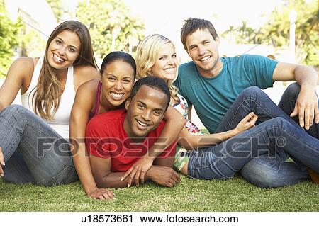 Group Of Young Friends Having Fun Together View Large Photo Image Stock Image - Group Of Young Friends Having Fun Together. Fotosearch
