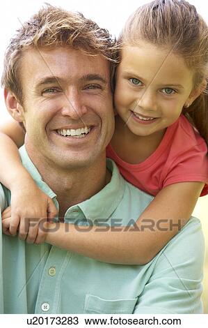 Portrait Of Father And Daughter In Park View Large Photo Image Stock Image - Portrait Of Father And Daughter In Park. Fotosearch