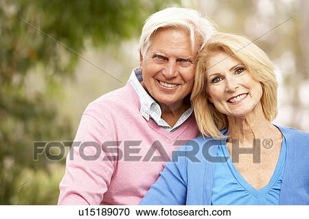 Stock Image - Portrait Of Senior Couple. Fotosearch