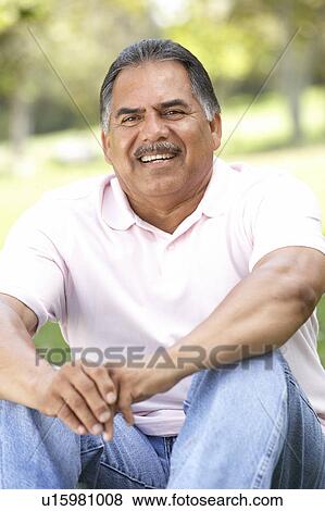 Stock Photo - Portrait Of Senior Man In Park. Fotosearch