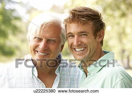 Portrait Of Senior Man With Adult Son View Large Photo Image Stock Image - Portrait Of Senior Man With Adult Son. Fotosearch