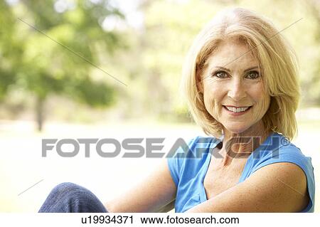 Portrait Of Senior Woman In Park View Large Photo Image Stock Image - Portrait Of Senior Woman In Park. Fotosearch