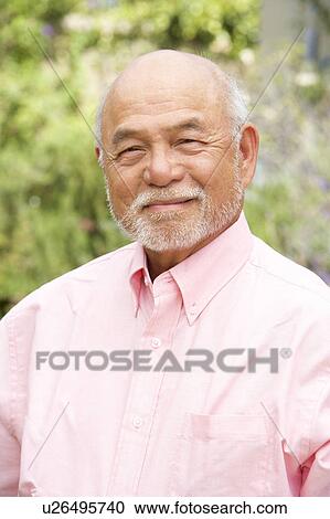 Stock Image - Portrait Of Smiling Senior Man. Fotosearch
