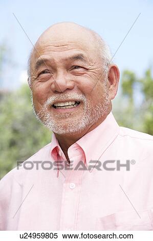 Stock Photography - Portrait Of Smiling Senior Man. Fotosearch