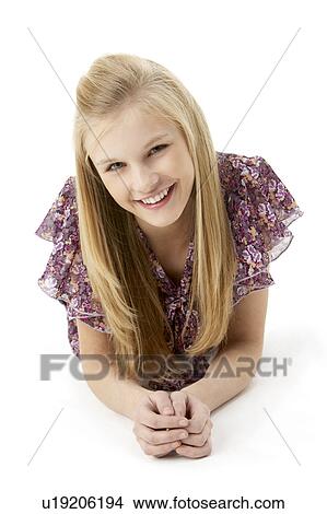 Picture - Studio Portrait Of Teenage Girl. Fotosearch