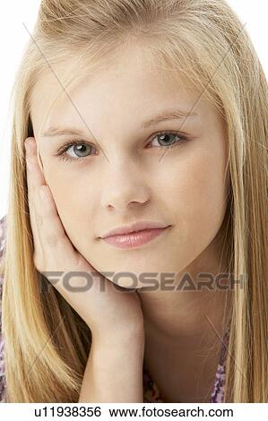 Studio Portrait Of Teenage Girl View Large Photo Image Stock Photograph - Studio Portrait Of Teenage Girl. Fotosearch