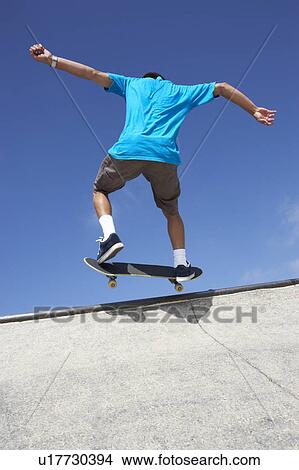Teenage Boy In Skateboard Park View Large Photo Image Picture - Teenage Boy In Skateboard Park. Fotosearch