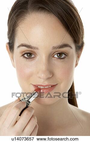 Teenage Girl Applying Make Up View Large Photo Image Stock Photo - Teenage Girl Applying Make Up. Fotosearch