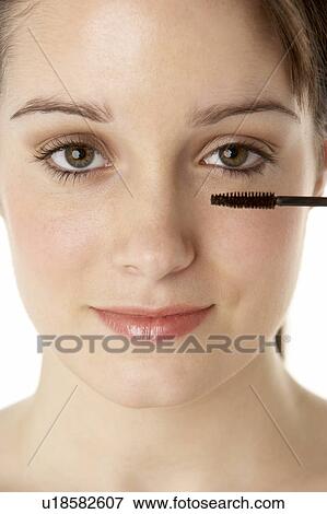Teenage Girl Applying Make Up View Large Photo Image Stock Photo - Teenage Girl Applying Make Up. Fotosearch
