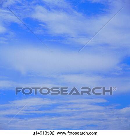 Stock Image - background, a sunny day;, spectacular, blue sky, white clouds, blue sky, clouds. Fotosearch