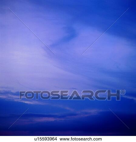 Picture - sky, white clouds, blue sky, spectacular, clouds. Fotosearch