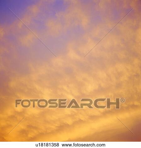 Stock Photo - sunrise, clouds, background, sunset, nightfall, dusk. Fotosearch