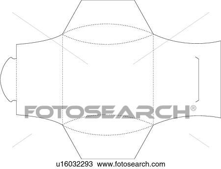 Stock Image - boxes, packing structure, packing, arts and crafts, containers, dotted-line. Fotosearch