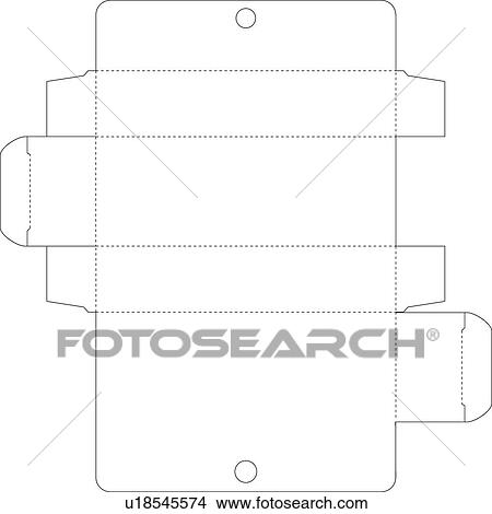 Picture - containers, handicrafts, packing structure, arts and crafts, packing, dotted-line, boxes. Fotosearch
