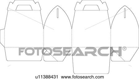 Stock Image - learning, packing materials, boxes, handicrafts, dotted-line, packing, packing structure. Fotosearch