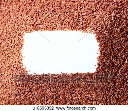 Stock Image - coffee, square, brown frame, decoration, frame, decoration. Fotosearch