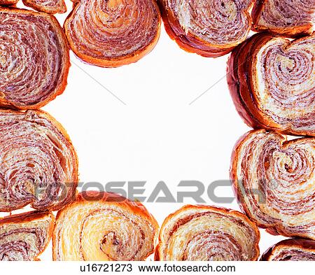 Stock Image - decoration, brown frame, bread, decoration, frame. Fotosearch