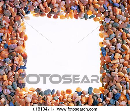 Stock Photo - frame, decoration, square, yellow frame, stone. Fotosearch