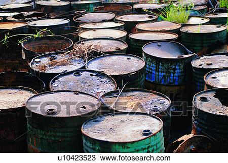 Stock Image - dump, pollution, scrap heap, waste, environment, conditions, garbage. Fotosearch