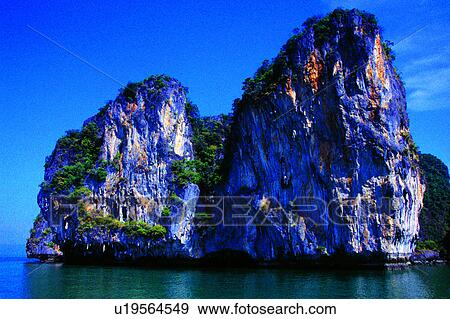 Stock Photo - Coral reef, Sea, Diving Vacation, Nature landscape, Island, Blue, Coral rock. Fotosearch