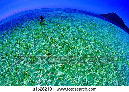 Island, Snorkeller and Volcano, Sea, Ocean, Blue, Diving Vacation, People View Large Photo Image Stock Image - Island, Snorkeller and Volcano, Sea, Ocean, Blue, Diving Vacation, People. Fotosearch