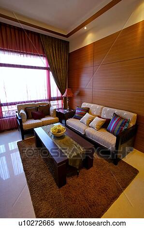Modern living room, with light coming in through the window View Large Photo Image Stock Photography - Modern living room, with light coming in through the window. Fotosearch