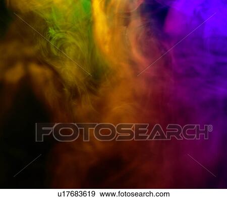 Stock Photo - , light and shadow, yellow, light, red, smoke shaped. Fotosearch