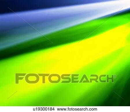 Picture - , straight lines, light, green, yellow, white. Fotosearch