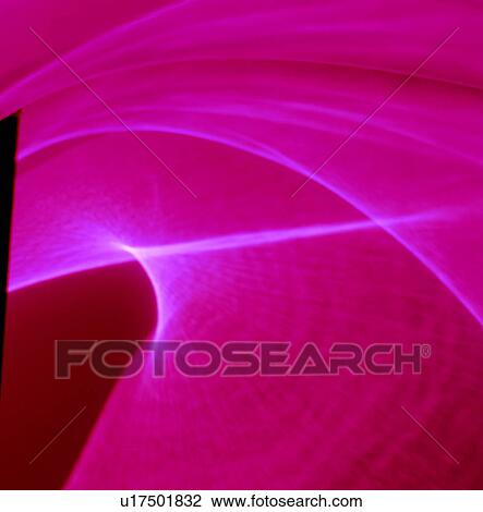 Stock Image - warm colors, light and shadow, originality, abstract, laser light, light. Fotosearch
