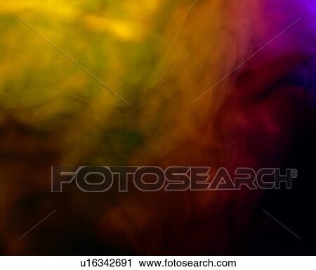 Stock Image - , yellow, light and shadow, red, smoke shaped, light. Fotosearch