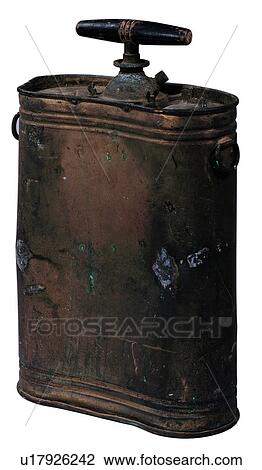 Stock Image - traditional, antique, sprayer, old, ancient, square. Fotosearch