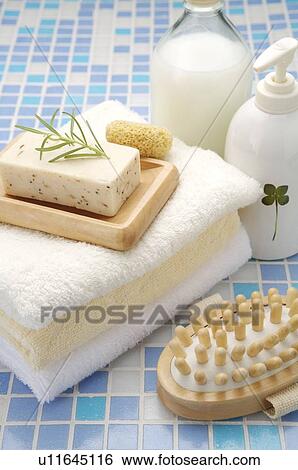 Stock Photograph - Spa treatment on the floor. Fotosearch