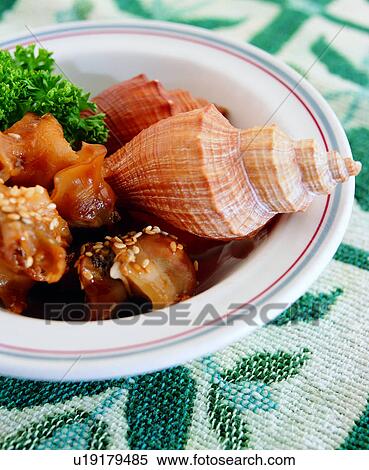 Stock Photography - cook, delicious, food, cooking, delicacies, cuisine, spiral shell. Fotosearch