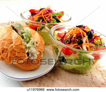 Stock Photograph - cooking, vegetables, delicious, dessert, cuisine, salad, food. Fotosearch