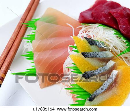 Picture - food, delicious, roe, tuna, cuisine, cooking, fish. Fotosearch