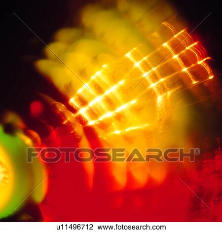 Stock Image - , beams, rays, laser, abstract, light, backdrop. Fotosearch