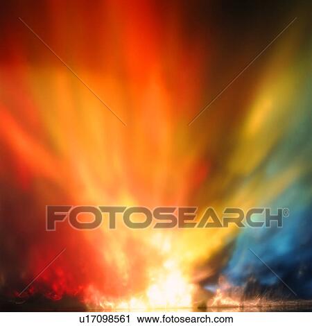 Stock Image - , rays, light, abstract, backdrop, creative, background. Fotosearch