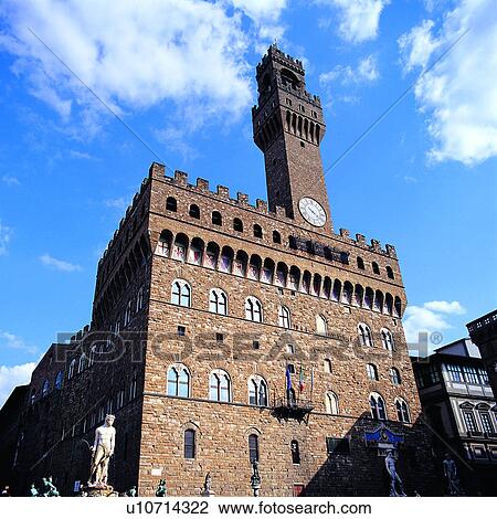 Stock Image - Italy, Europe, a trip, Florence Dalazzo Vecchio, travels, scenic spots, sightseeing. Fotosearch
