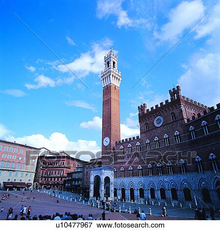 Stock Photo - Siena Pubbliko, sightseeing, architecture, European, Italy, tourism, a trip. Fotosearch