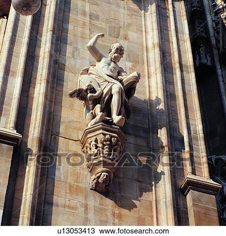 tourism, Italy, statue, a trip, scenic spots, European, Milano View Large Photo Image Stock Image - tourism, Italy, statue, a trip, scenic spots, European, Milano. Fotosearch