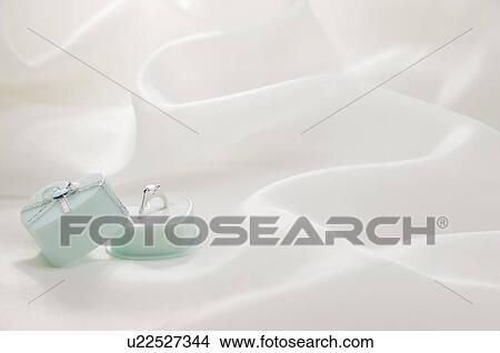 Engagement ring in jewelry box View Large Photo Image Picture - Engagement ring in jewelry box. Fotosearch