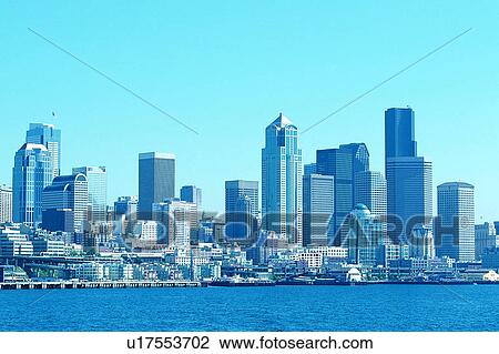 Cities, Wonder World, The States, Seatle, Nature landscape, Skyline, America View Large Photo Image Stock Image - Cities, Wonder World, The States, Seatle, Nature landscape, Skyline, America. Fotosearch
