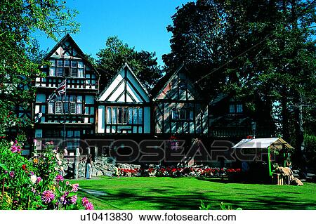 Houses, Grassland, Tree, Artificial landscape, Plants, Flowers, Victoria View Large Photo Image Stock Image - Houses, Grassland, Tree, Artificial landscape, Plants, Flowers, Victoria. Fotosearch