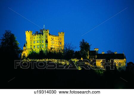Stock Image - Wonder World, Castle, Mountain, Germany, Plant, Building, Plants. Fotosearch
