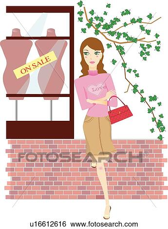 Ladies, Date, Easy, Modern Women 2, Lady, Modern, Shopping View Large Illustration Stock Illustration - Ladies, Date, Easy, Modern Women 2, Lady, Modern, Shopping. Fotosearch
