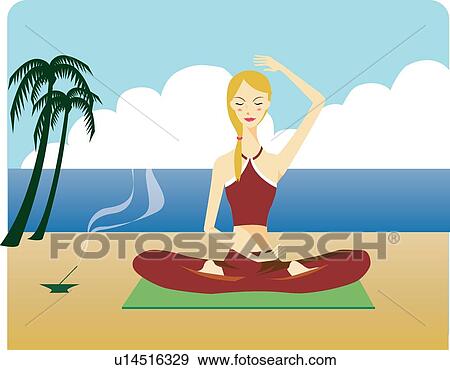 Modern, Fashion, Palm trees, Relaxing, Modern Women 2, Human, Yoga View Large Illustration Stock Illustration - Modern, Fashion, Palm trees, Relaxing, Modern Women 2, Human, Yoga. Fotosearch